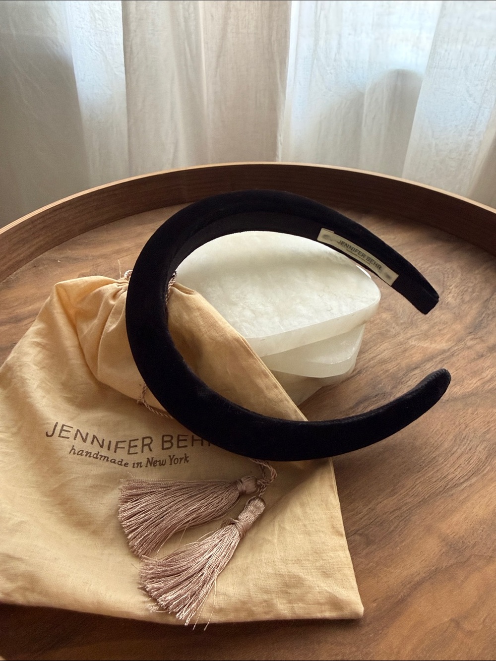 NEW JENNIFER BEHR tori headband in black